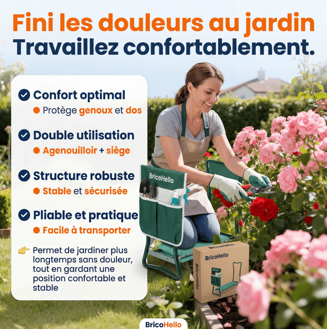 Chaise de jardinage révolutionnaire