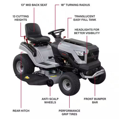 Murray MT200 42 In. 19 HP Automatic Gas Riding Lawn Tractor