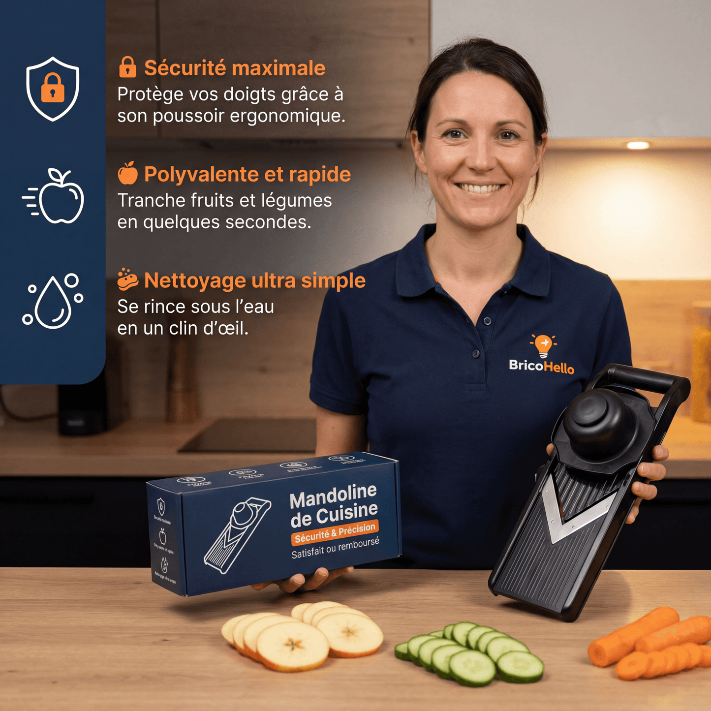 Trancheuse Mandoline 3 en 1